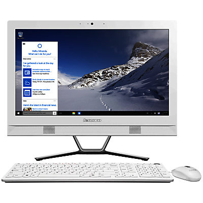 Lenovo C40 All-In-One Desktop PC, Intel Core i3, 8GB RAM, 1TB, 21.5 White Lenovo C40 All-In-One Desktop PC, Intel Core i3, 8GB RAM, 1TB, 21.5 White